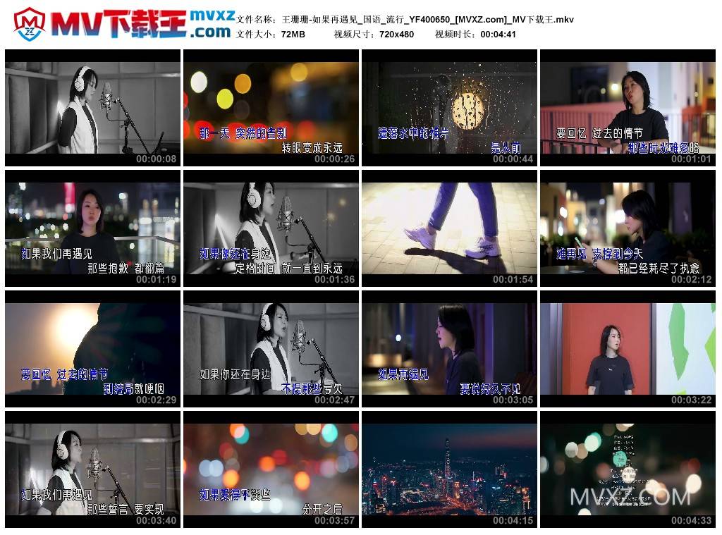 王珊珊-如果再遇见_国语_流行_YF400650